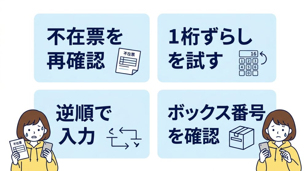 宅配ボックスの暗証番号を間違えた時の初期対応