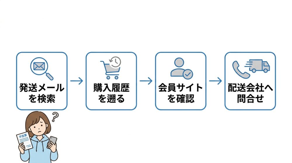 再配達の伝票番号がわからない時の最短解決ルート