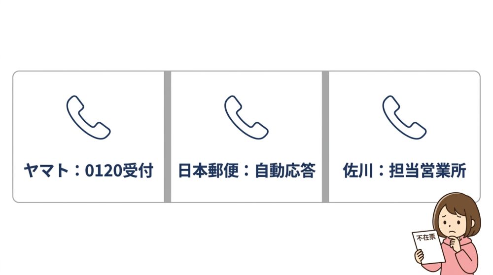 再配達を電話で依頼する時の連絡先3選