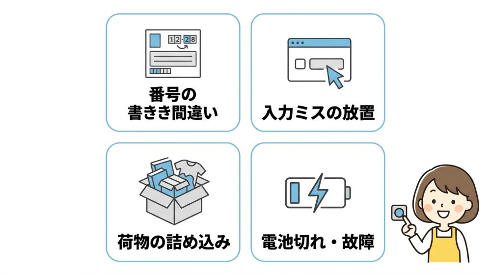 プッシュ式宅配ボックスが開かない4つの原因
