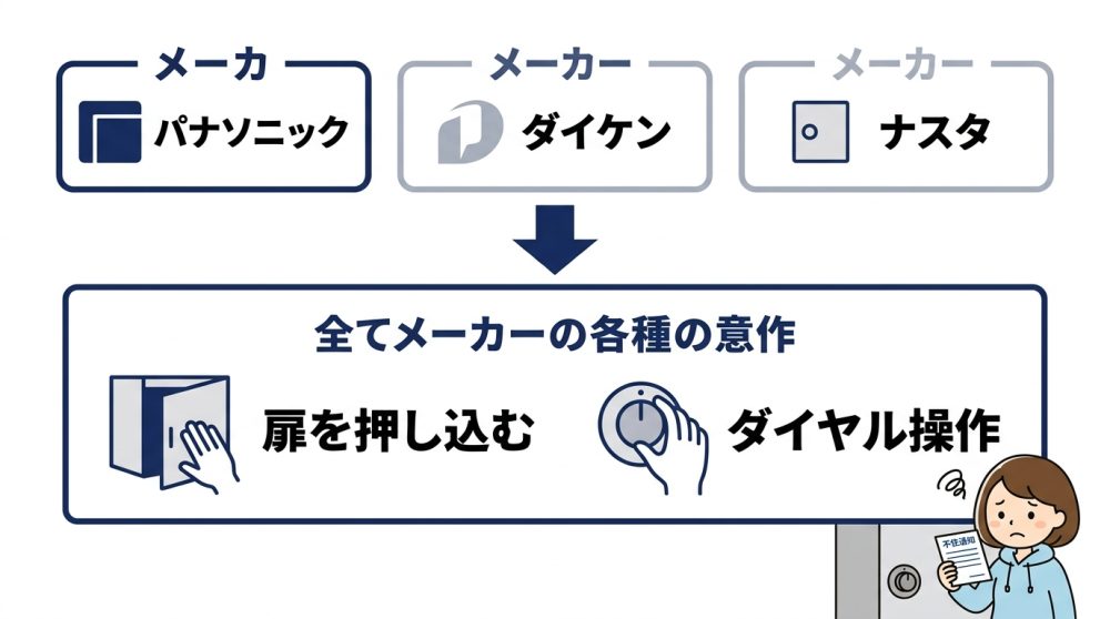 主要メーカー別のダイヤル操作と物理的なコツ