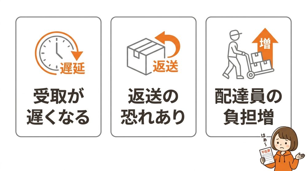 再配達を繰り返すデメリット3つ
