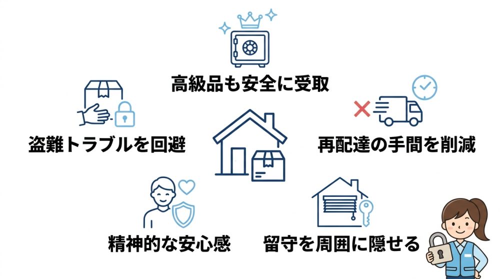 宅配ボックスの盗難対策を強化するメリット5つ