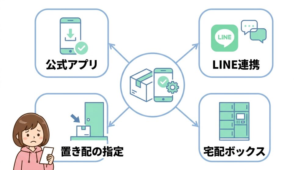 依頼番号が不要になる再配達の予防策