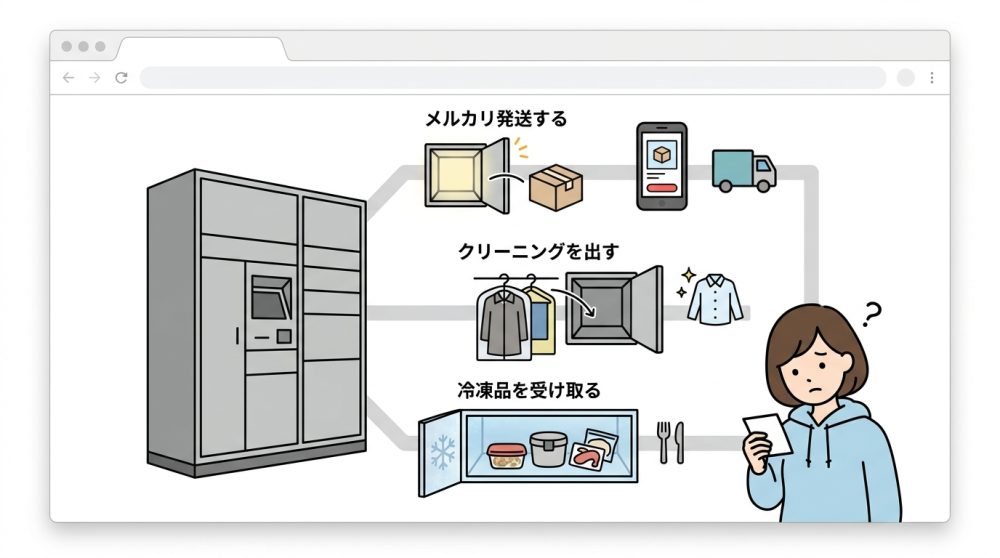発送やクリーニングなど宅配ボックスの活用法