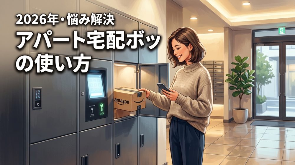 宅配ボックス付きアパートの使い方が不安？開け方や暗証番号の悩みを一挙解決