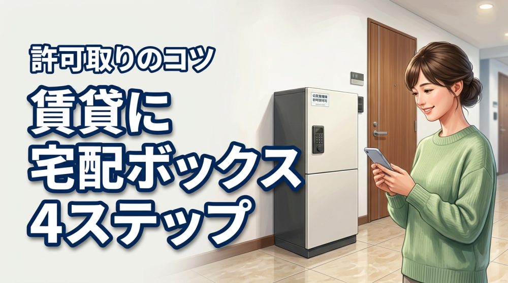 賃貸に宅配ボックスを設置する4ステップ！許可取りのコツを解説
