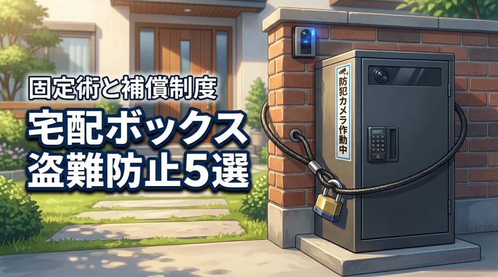 宅配ボックスの盗難防止方法5選！効果的な固定術と補償制度まで解説