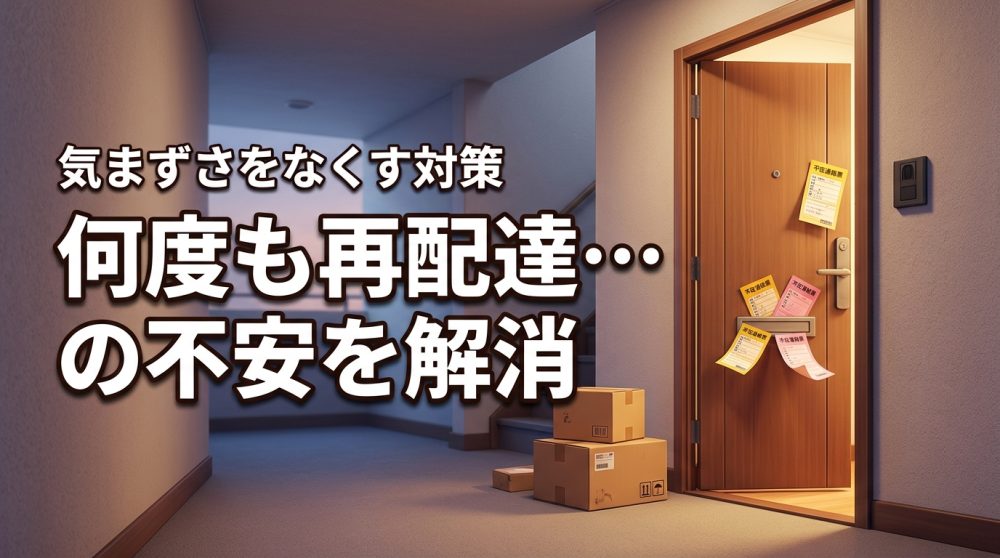 再配達を何度も依頼するのは気まずい？申し訳ない不安を解消するルールと対策