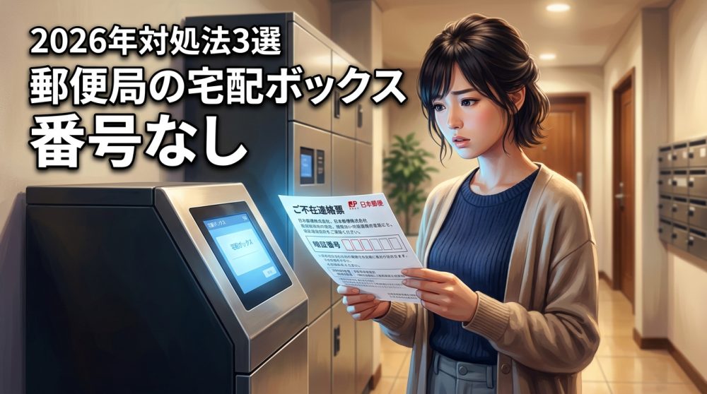 郵便局の宅配ボックスに暗証番号が書いてない！即解決の対処法と連絡先3選