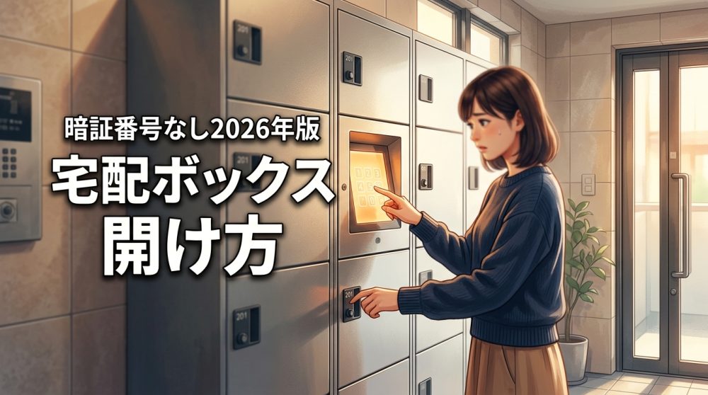 【2026最新】宅配ボックスに不在票がない！暗証番号不明でも荷物を出す正解