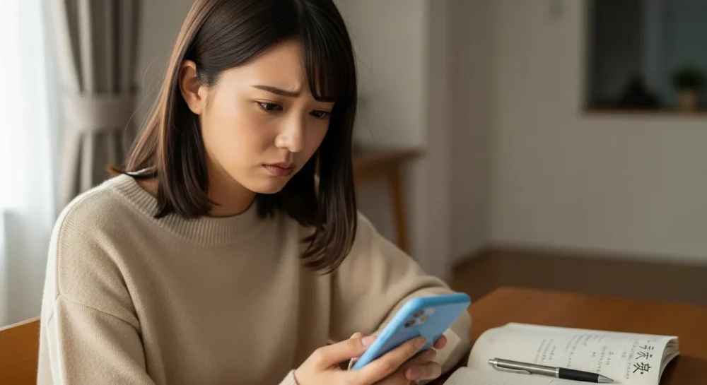 デジタルデトックスは何日続けるべきか悩む女性のイメージ