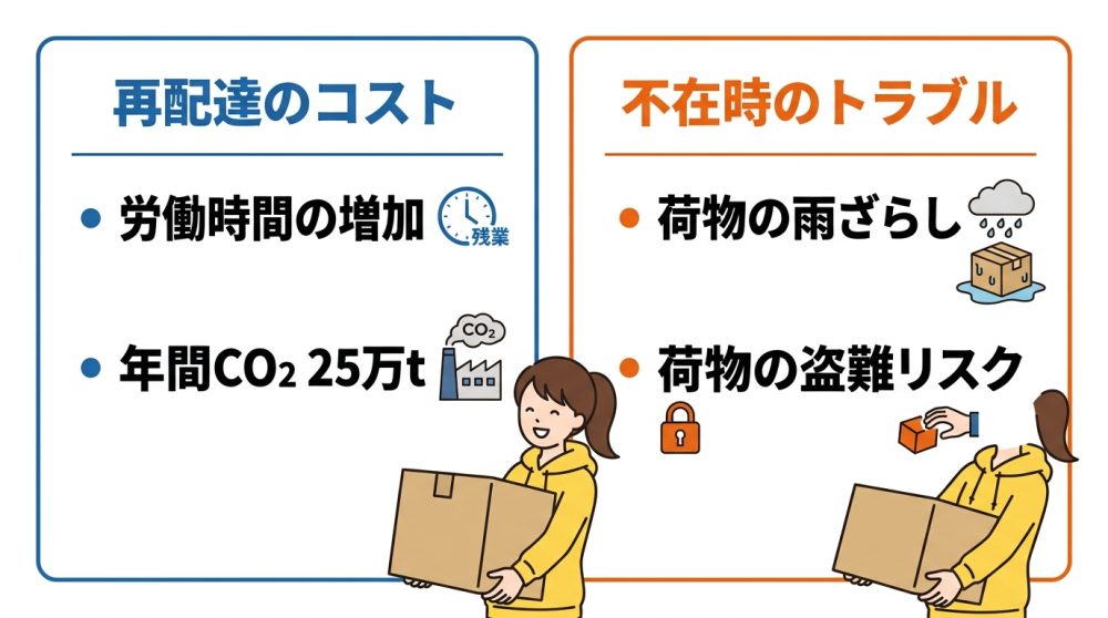 留守が多いと荷物の受け取りがなぜ困難か