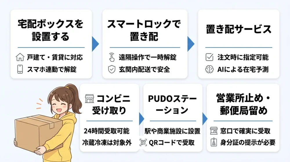 留守時に荷物を受け取る便利な方法