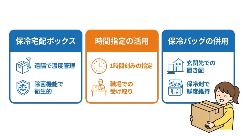 生鮮食品を留守中に受け取るコツ
