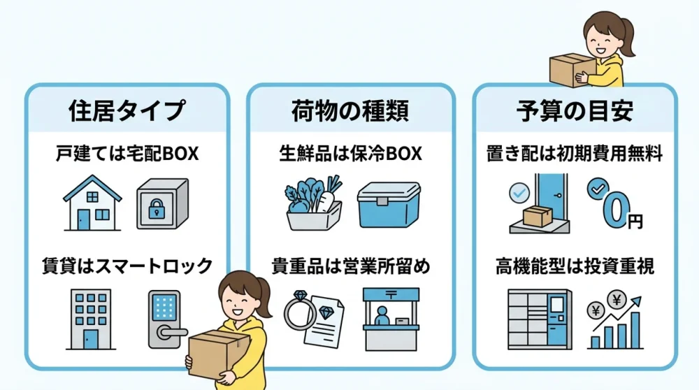 あなたに合った受け取り方法の選び方