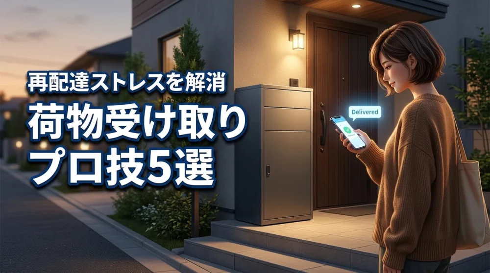 留守が多いあなたに！荷物受け取りのプロ技5選でストレス解消