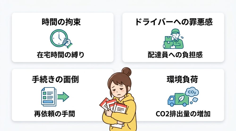 再配達ストレスを感じる理由