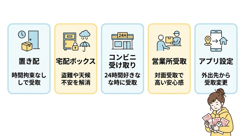 再配達ストレスを減らす具体的な方法
