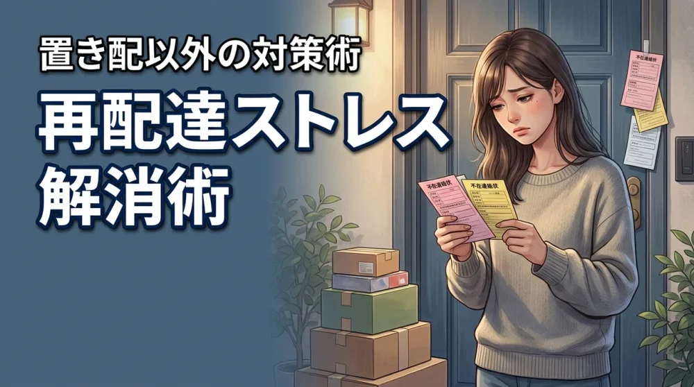 再配達ストレス解消の正解はこれ！今すぐできる置き配以外の対策術
