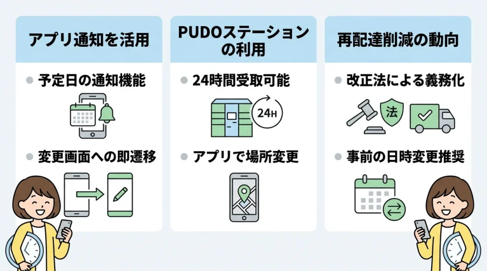 配達時間変更をスムーズにするコツ