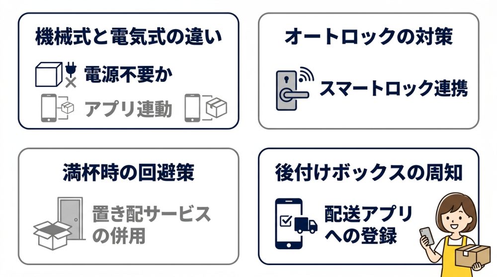 マンション・戸建てで宅配ボックス指定する注意点
