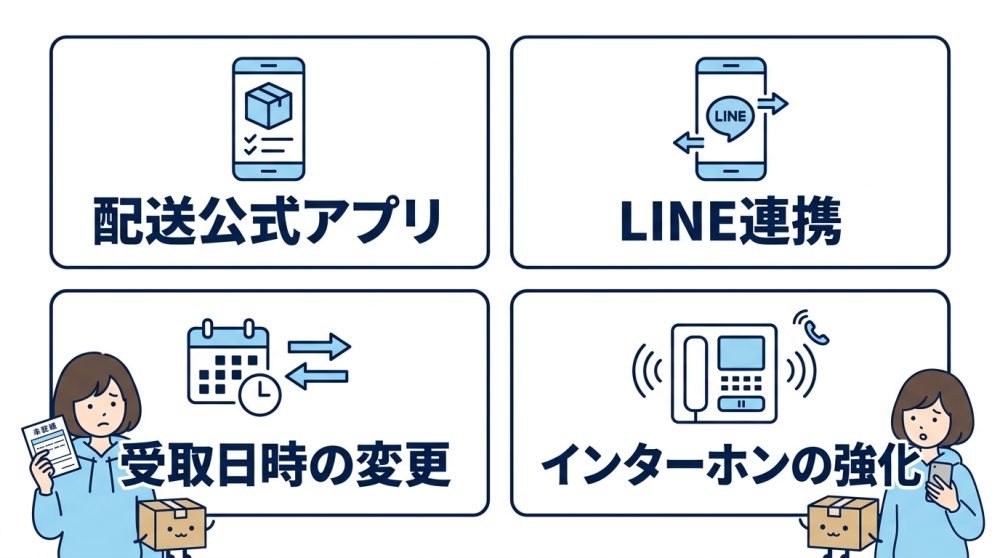 荷物を受け取れない状況を解消する対策