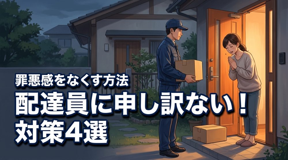 配達員が何回も来て申し訳ないあなたへ！罪悪感を減らす具体的な4つの対策