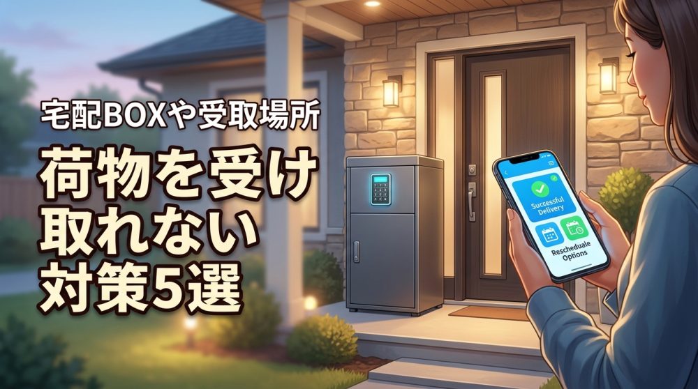 【厳選】荷物が受け取れない対策5選！宅配ボックスのメリットや便利な受取場所