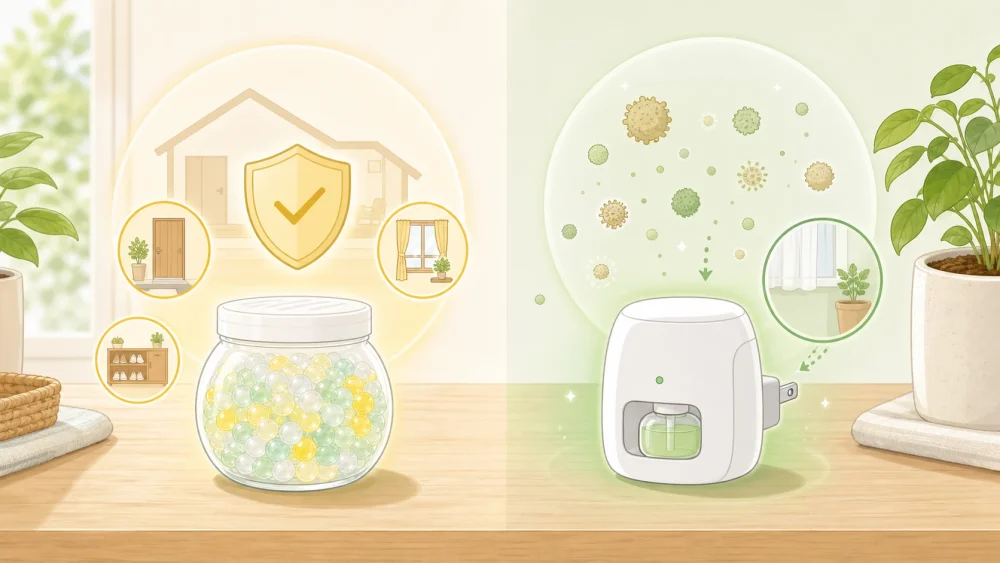 MAMOROOM insect type and Allerblock type comparison illustration